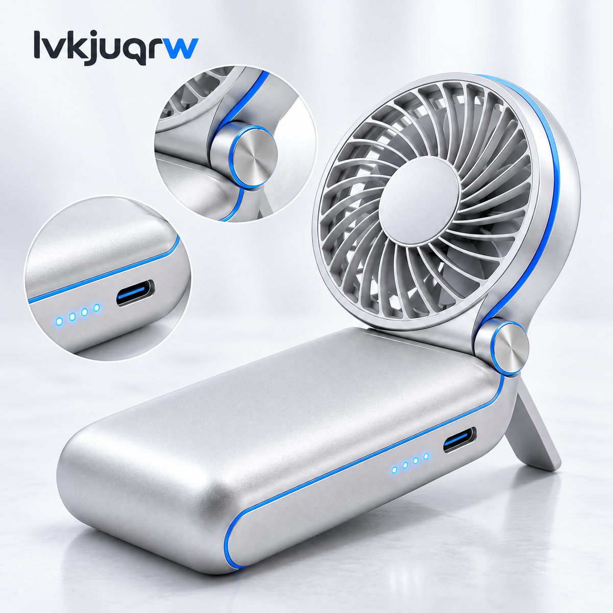 lvkjuqrw BreezeBank Folding Fan Power Bank — design details