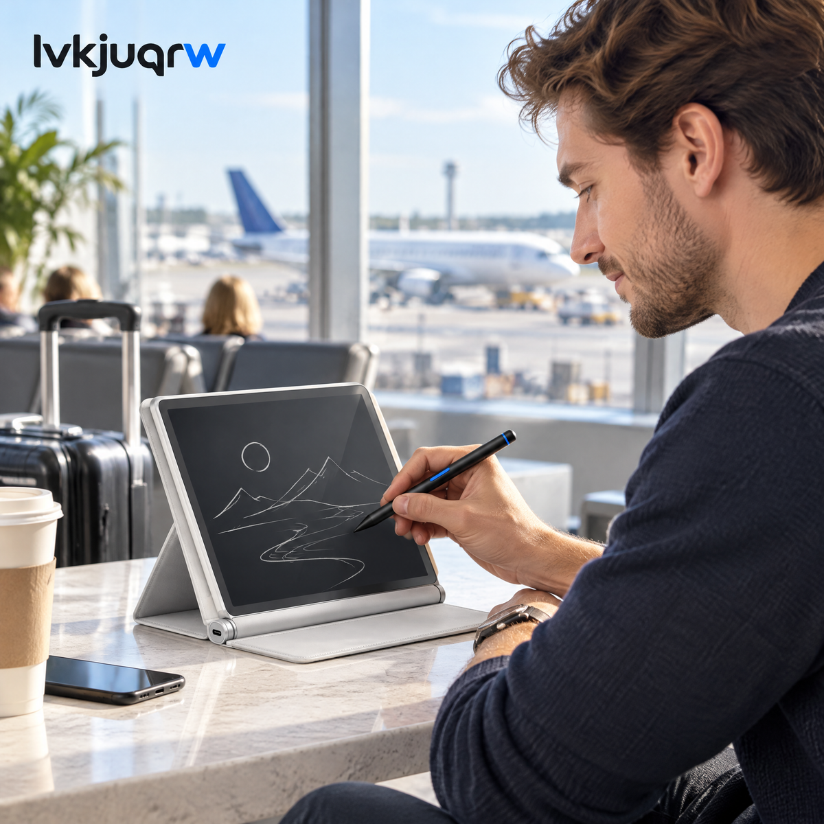 lvkjuqrw SketchFold Travel Digital Drawing Folio — usage scene