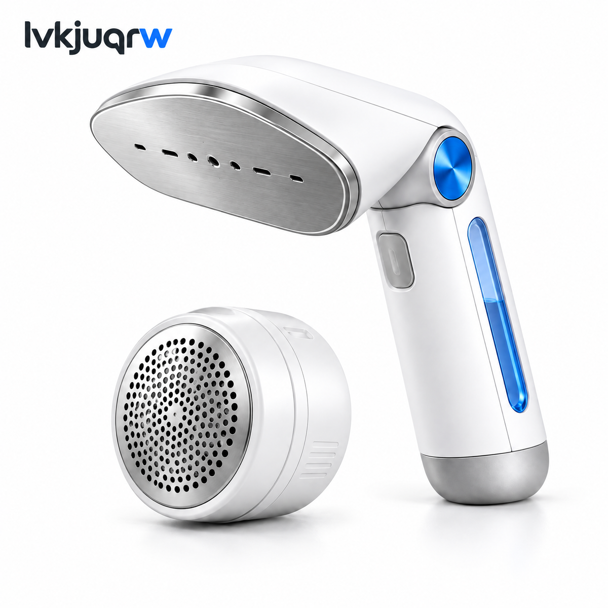lvkjuqrw SteamTrim Folding Steamer & Fabric Shaver Duo — white background